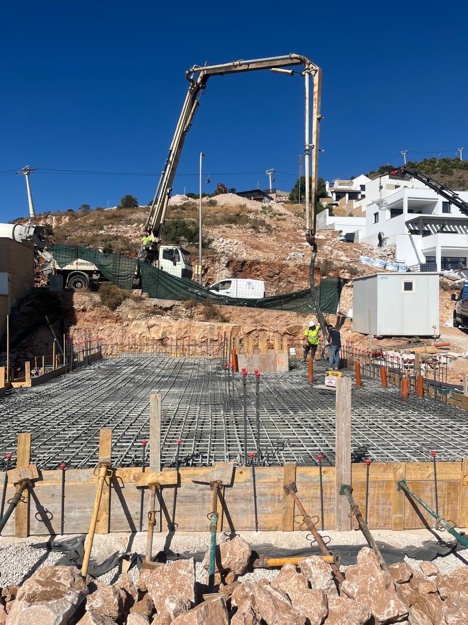 Concretagem de laje executada pelo sócio-fundador da Saval em obra na Espanha