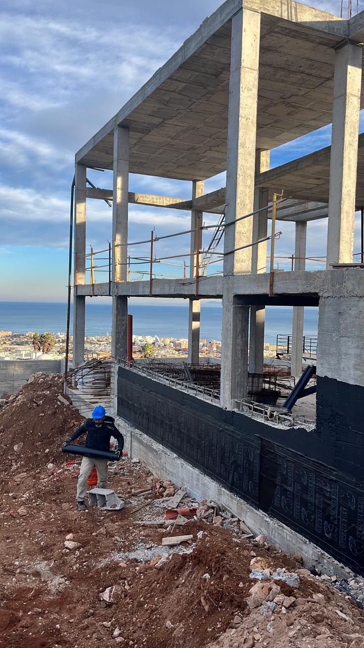 Estrutura em concreto armado executada pelo sócio-fundador da Saval em obra na Espanha